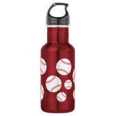 Honkbal Sport Schattigee Kinder waterfles met naam (Voorkant)