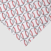 Honkbal Sport Team Ballen Two Tone Fun Tissuepapier (Detail)