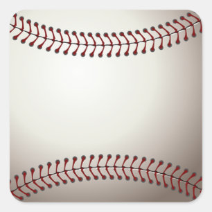 Honkbal Sport Team Game Coach Familie Vriend Fun Vierkante Sticker
