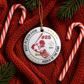 Honkbal Sport Team Jongen Atleet Custom Keramisch Ornament