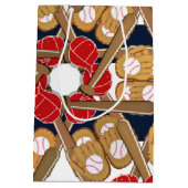 Honkbal Sport Verjaardag Party Gift Bag Medium Cadeauzakje (Achterkant)