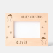 Honkbal Sport Vrolijke Kerstnaam Gegraveerde Lijstjes (Voorkant)