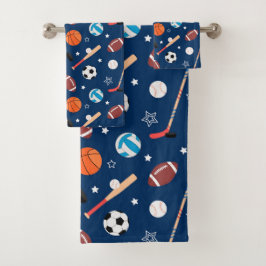 Honkbal sporten Patroon  Bad Handdoek