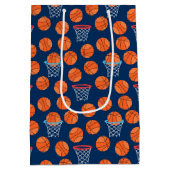 Honkbal sporten Patroon Medium Cadeauzakje (Achterkant)