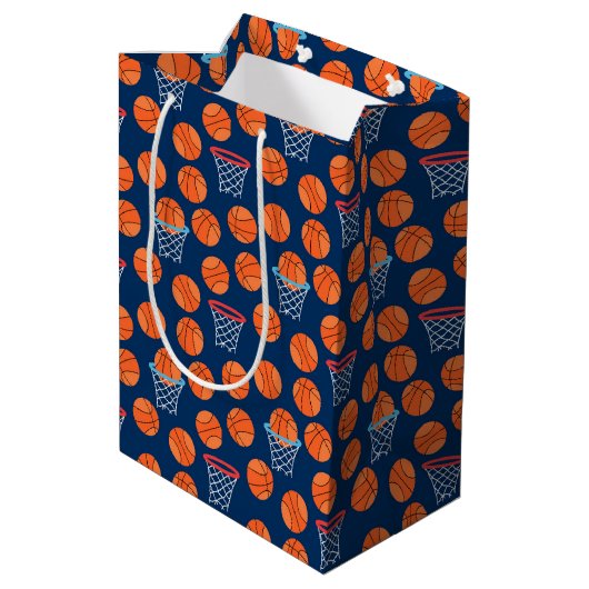 Honkbal sporten Patroon Medium Cadeauzakje (Achterkant Gekanteld)
