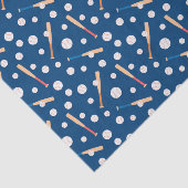 Honkbal sporten Patroon  Tissuepapier (Detail)