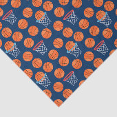 Honkbal sporten Patroon Tissuepapier (Detail)