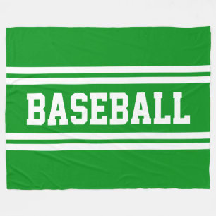 HONKBAL Sportief Helder Groen Wit Racing Strepen Fleece Deken