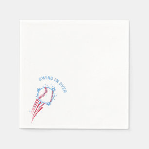 Honkbal Sportieve Verjaardag voor Kinderen Servet