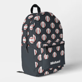 Honkbal sportpatroon bedrukte rugzak