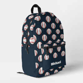 Honkbal sportpatroon bedrukte rugzak