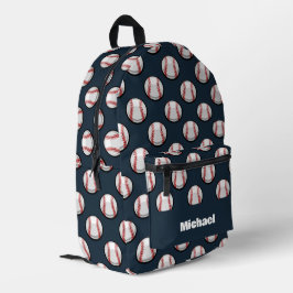 Honkbal sportpatroon bedrukte rugzak