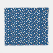 Honkbal sportpatroon fleece deken (Voorkant (Horizontaal))