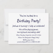  honkbal sportteam, jongens ruwbouw kaart (Achterkant)