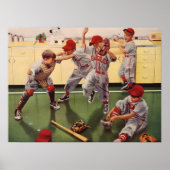  honkbal sportteam, jongens ruwbouw poster (Voorkant)