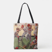  honkbal sportteam, jongens ruwbouw tote bag (Achterkant)
