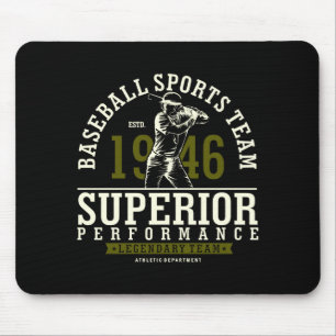 Honkbal sportteam opgericht 1946 T-shirt  Muismat