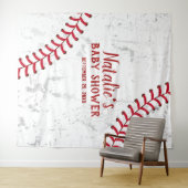 Honkbal sportthema baby shower achtergronden wandkleed (In Situ (horizontaal))