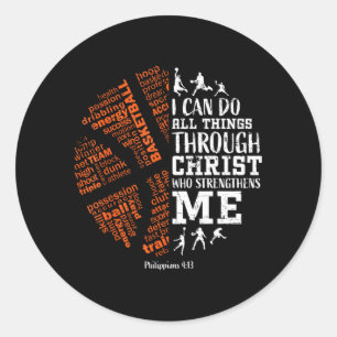 Honkbal Spreuken Christelijke Vers N Jongens Kinde Ronde Sticker
