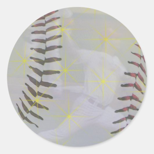 Honkbal Star Sticker (Voorkant)