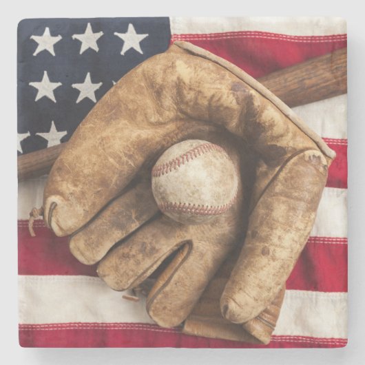  honkbal stenen onderzetter (Voorkant)