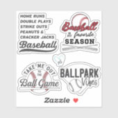 Honkbal Sticker Pack 1 van GraphicLoveShop (Vel)
