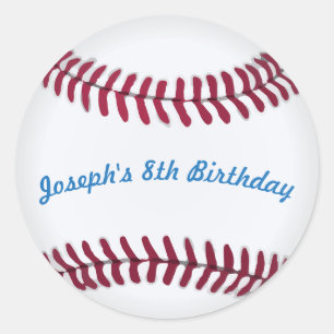 Honkbal Stickers met aangepaste woorden