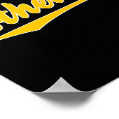Honkbal stijl team atheïst T-shirt  Poster (Hoek)