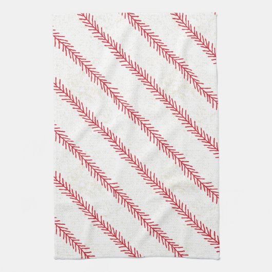 Honkbal Stitch Keuken Handdoek (Verticaal)