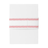 Honkbal Stitching Sport thema bruiloft Uitnodigingen Wikkel (Achterkant Voorbeeld)