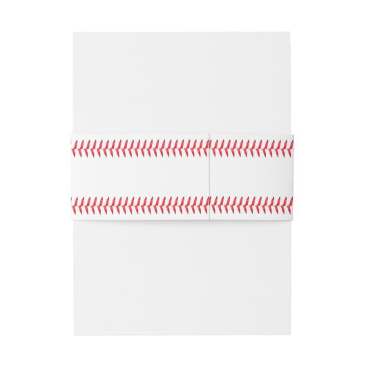 Honkbal Stitching Sport thema bruiloft Uitnodigingen Wikkel (Achterkant Voorbeeld)