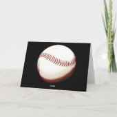 Honkbal Stitching Welkom bij de Team Card Kaart (Achterkant)