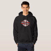 honkbal stopt nooit hoodie (Voorkant volledig)