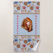 Honkbal Strandlaken (Voorkant)