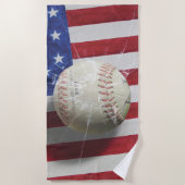 Honkbal Strandlaken (Voorkant)