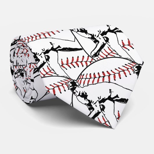 honkbal stropdas (Opgerold)