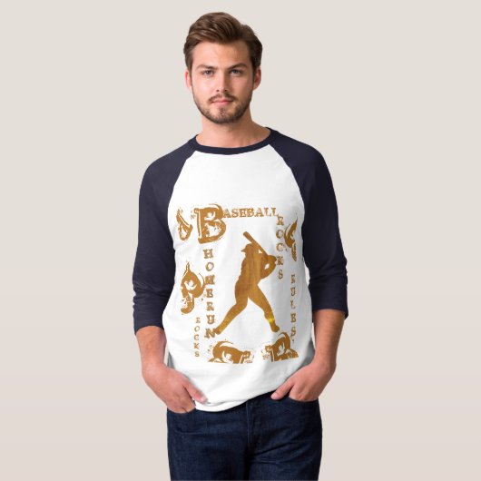 Honkbal T-shirt (Voorkant volledig)