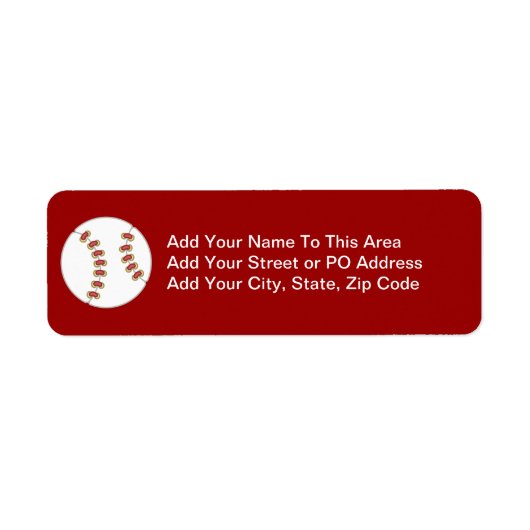Honkbal T-shirts en Cadeaus Etiket (Voorkant)
