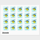 Honkbal T-shirts en cadeaus Vierkante Sticker (Vel)
