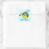Honkbal T-shirts en geschenken Vierkante Sticker (Tas)