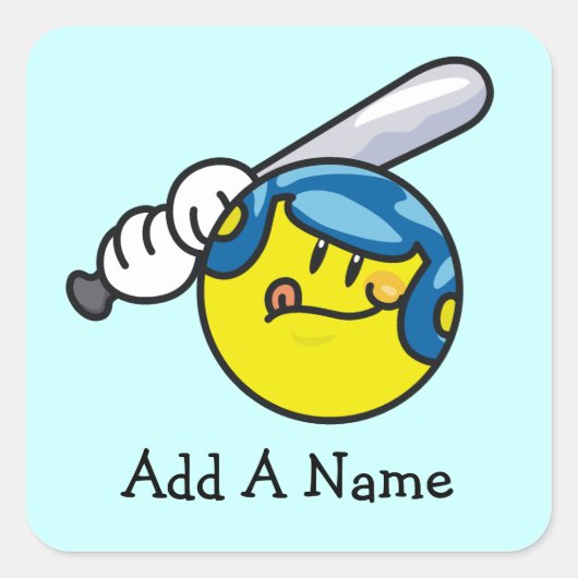 Honkbal T-shirts en geschenken Vierkante Sticker (Voorkant)