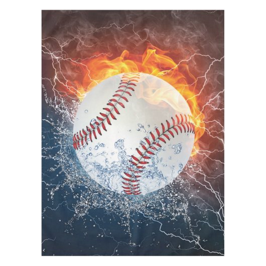 honkbal tafelkleed (Voorkant)
