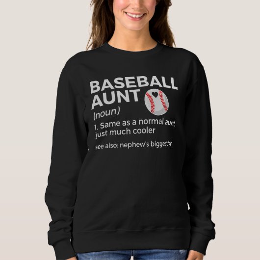 Honkbal tante definitie Neef grootste fan Trui (Voorkant)