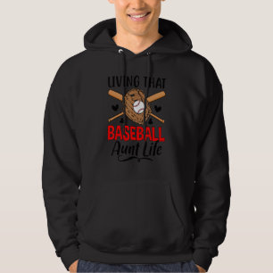 Honkbal Tante Leven Trots Honkbal Tante Hoodie