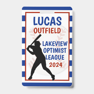 Honkbal taslabel badge