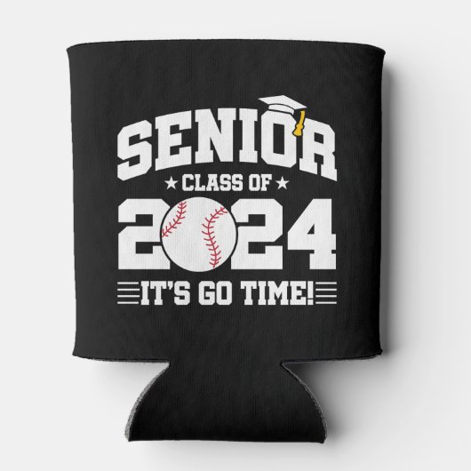 Honkbal Team Klasse van 2024 Afstuderen Senior 202 Blikjeskoeler (Achterkant)