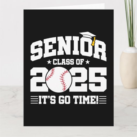 Honkbal Team Klasse van 2025 Afstuderen Senior 202 Kaart (Voorkant)