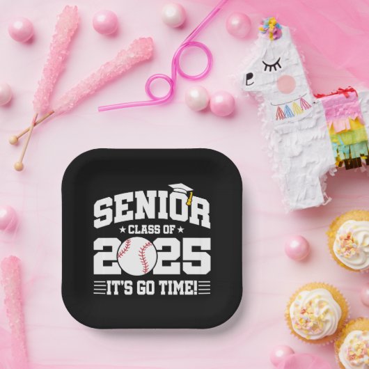 Honkbal Team Klasse van 2025 Afstuderen Senior 202 Papieren Bordje (Feest)