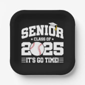 Honkbal Team Klasse van 2025 Afstuderen Senior 202 Papieren Bordje (Voorkant)