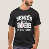 Honkbal Team Klasse van 2025 Afstuderen Senior 202 T-shirt (Voorkant)